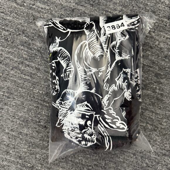 8ighth Dstrkt Jacket Men Medium Black Denim Stretch Grunge Distressed Angel Goth - Picture 12 of 12